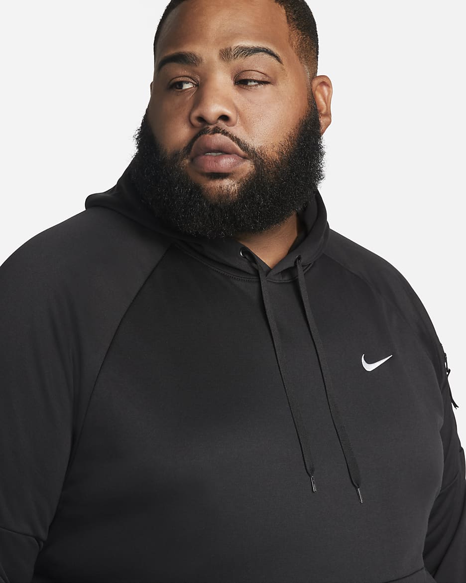 Nike men's therma hoodie black on sale